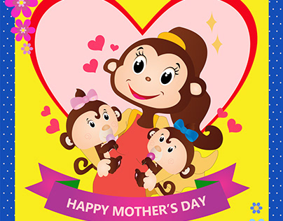 "Sample" Mother's day posters for Cheeky Monkey
