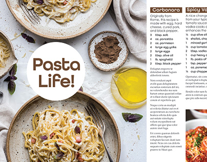 Pasta Magazine Spread