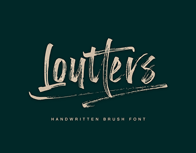 Loutters Handwritten Brush Font