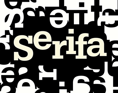 Serifa Typeface Poster
