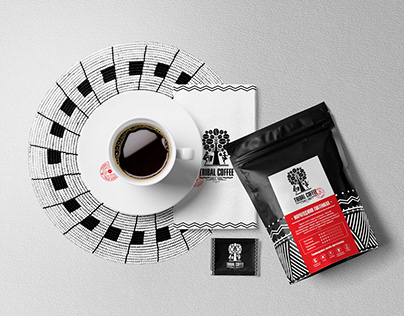 Identity and packaging design for Tribal coffee