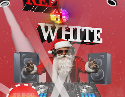 "Red & White" Party flyer