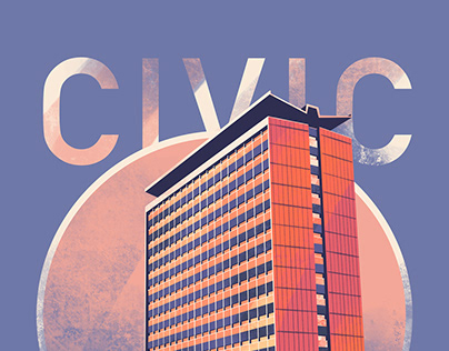 Plymouth Civic Centre Illustration