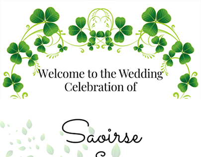 Irish Wedding Banner Portrait