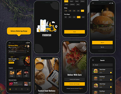 Food Delivery App Concept UI Design