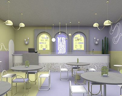 The Ice cream Shop | Interior Design