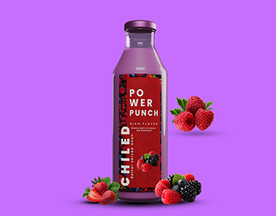 Power punch Bottle & Label Design