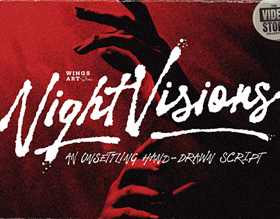 Night Visions: An Unsettling Brush Script Font
