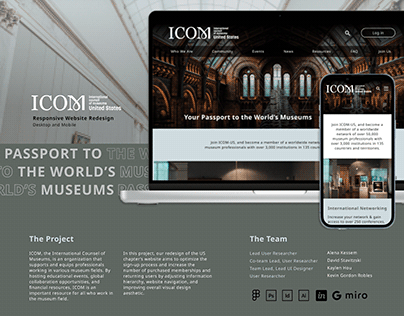 ICOM Responsive Website Redesign