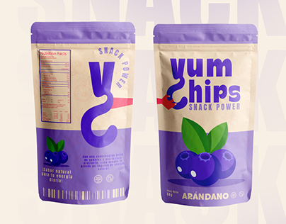 Yum Chips Snack | Diseño de Logo
