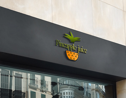 Attractive design for a pineapple juice shop