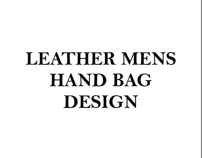 LEATHER MENS HAND BAG DESIGN