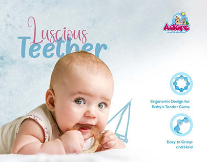 Luscious Teether | Poster & Packaging Design