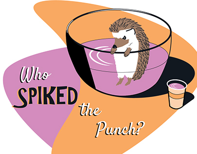 "Who Spiked the Punch?" T-shirt design