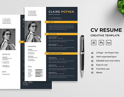 Minimalist CV Resume Template