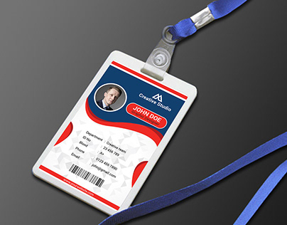Corporate hanging id card