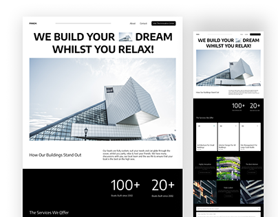 Architecture Website Design - Version 1