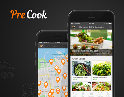 PreCook App design