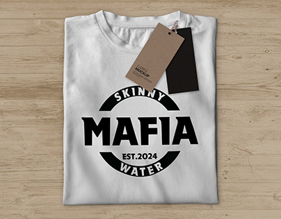 Skinny Mafia water custom t-shirt design