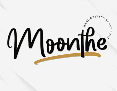 Moonthe - Handwritten Brush Font