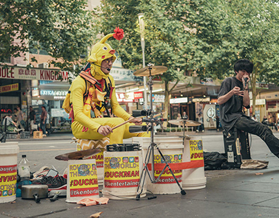 Melbourne Street Drummer