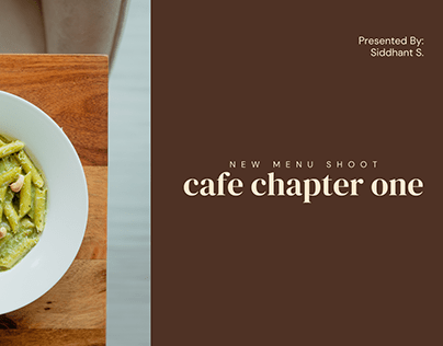 Cafe Chapter One : New Menu Shoot