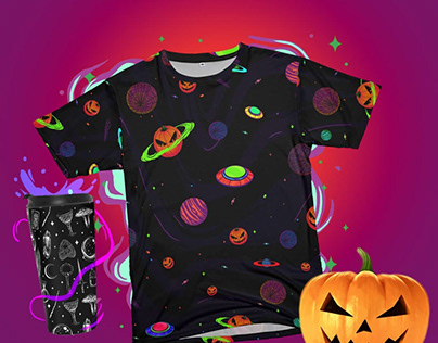 Halloween illustration collection for Threadless shop