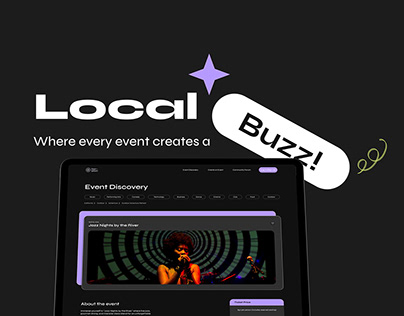 Project thumbnail - "LocalBuzz" Event Discovery Platform Design