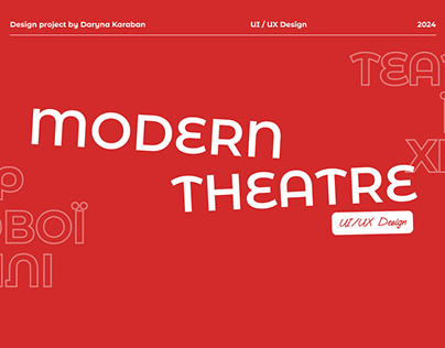 Design Web-site for modern theatre "Molod"