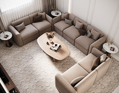 Neoclassic Livingroom in KSA