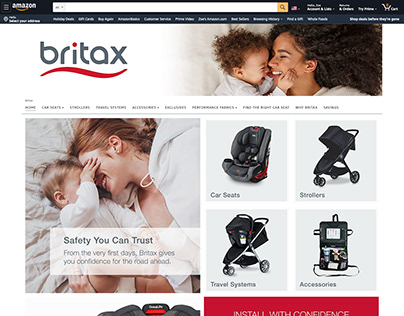 Britax Amazon Brand Store Redesign