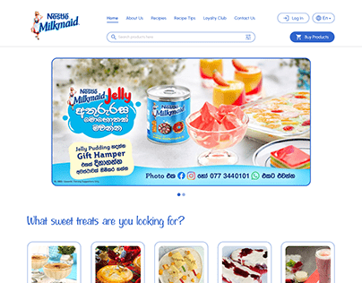 Redesign of a Dairy Product Website (Nestle-Milkmaid)