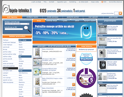 Bijela-Tehnika.com webshop (2006-2017)