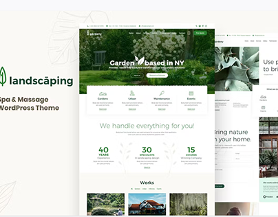 Garden Landscaper WordPress website