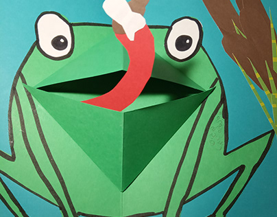 card with frog