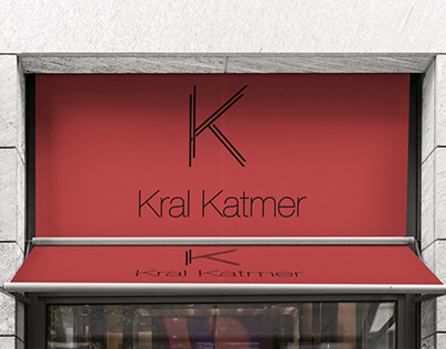 Dessert restaurant Kral Katmer logo design
