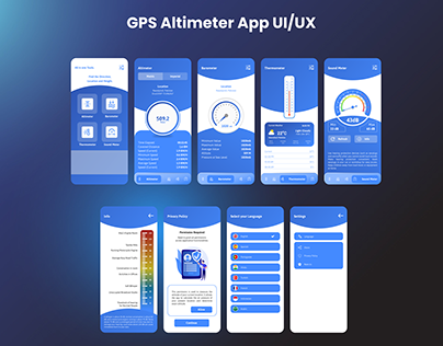 GPS Altimeter APP UI/UX