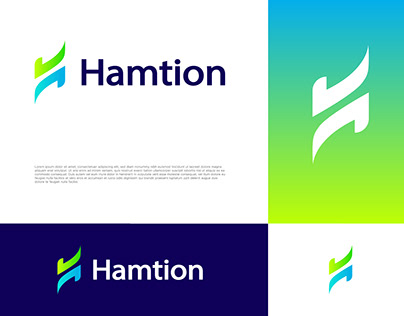 Hamtion Logo Design-H Modern Letter Logo