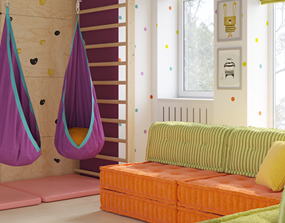 Alina`s house. Playroom for 3 kids. Ukraine. Kyiv