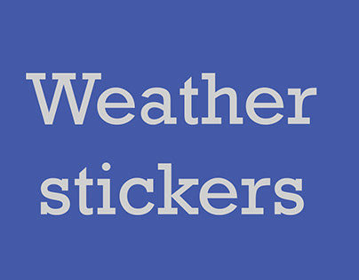 Weather stickers