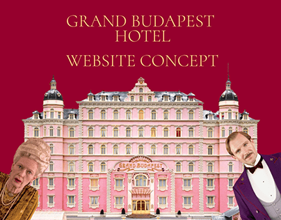 Grand Budapest hotel website concept