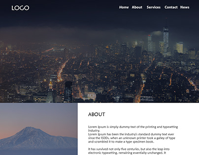Web design project - City website project