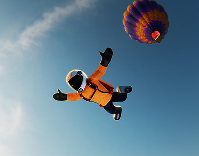Skydiving| 3D Animation