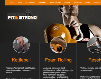 Fit And Strong // Webdesign