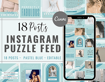 Canva Instagram Feed Template | Puzzle