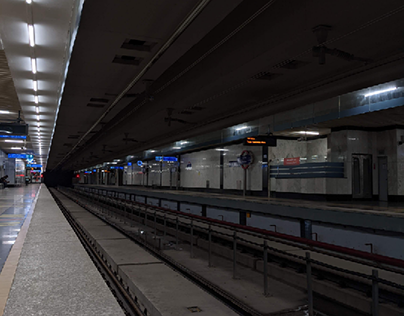 Empty subway