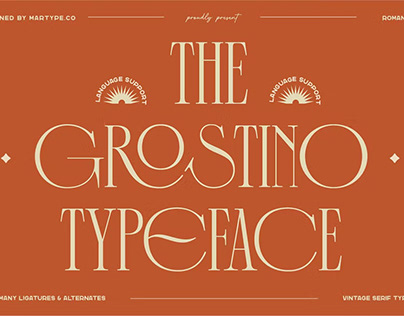 The Grostino Display Font