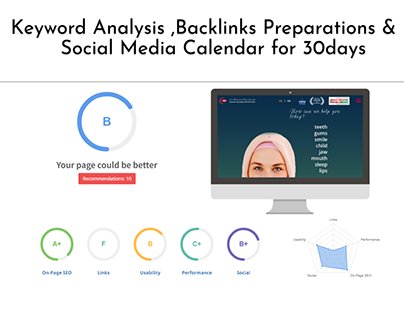 Keyword Analysis, Backlinks & Social Media Calendar