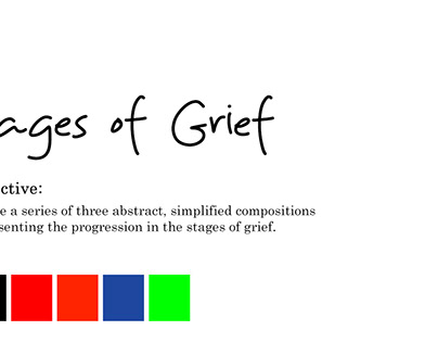 Stages of Grief - Abstract Art - Class Project