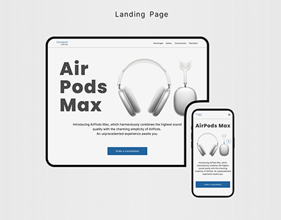 Landing Page Air Pods Max